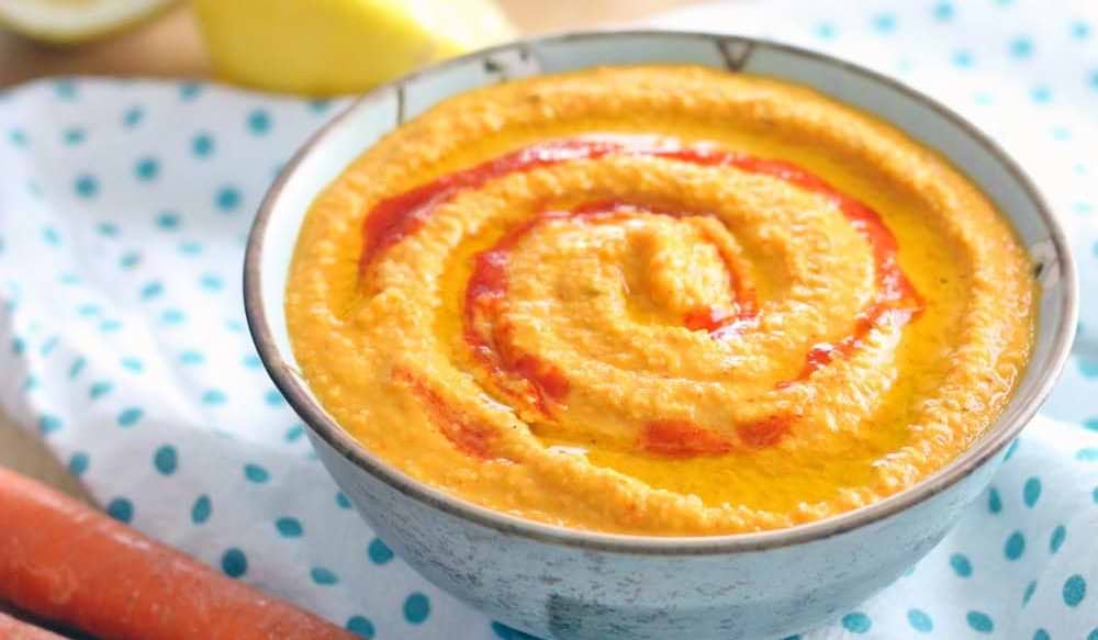 Wortelen hummus